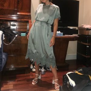 Zara Silk Blue Dress